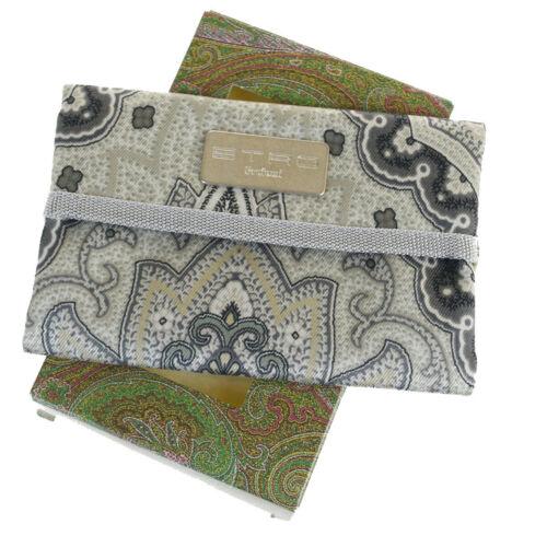 Authentic Etro Cotton Accessory Green Paisley pocket: UPC: N/A All Bidhaus items come with a 100% money-back authenticity guarantee. ALL SALES ARE FINAL. Please refer to images carefully for condition details. Unless specified above items do not come wit