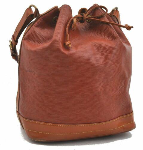 Authentic Louis Vuitton Epi Noe Brown Shoulder Bag: Brand: Louis Vuitton Bag Height: 13.5inches(34cm) Material: Epi Leather Bag Depth: 7.5inches(19cm) Style: Shoulder Bag MPN: Does not apply Color: Brown Serial Number: AR0911 Department: Women Bag Leng