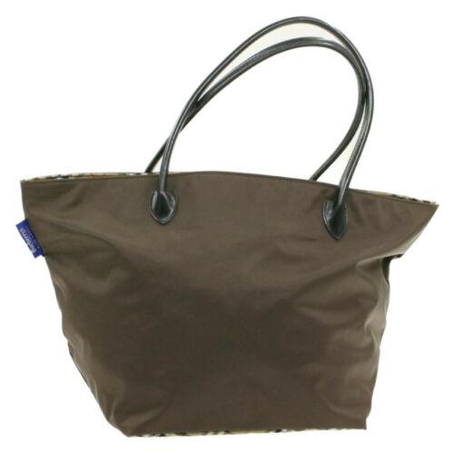 Authentic BURBERRYS Blue Label Nova Check Hand Bag: Brand: BURBERRYS Style: Hand Bag Color: Brown Size: W50 x H30 x D25cm(Approx) Material: Nylon Country/Region of Manufacture: Japan UPC: Does not apply EAN: Does not apply All Bidhaus items come with a