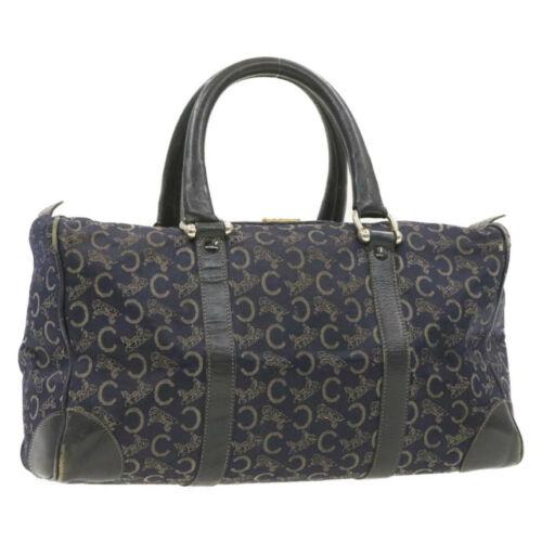 Authentic CELINE Horse Carriage C Macadam Hand Bag Navy: Brand: CELINE Style: Hand Bag Color: Navy Size: W34 x H19 x D15cm(Approx) Material: Canvas Country/Region of Manufacture: Italy UPC: Does not apply EAN: Does not apply All Bidhaus items come with a 10