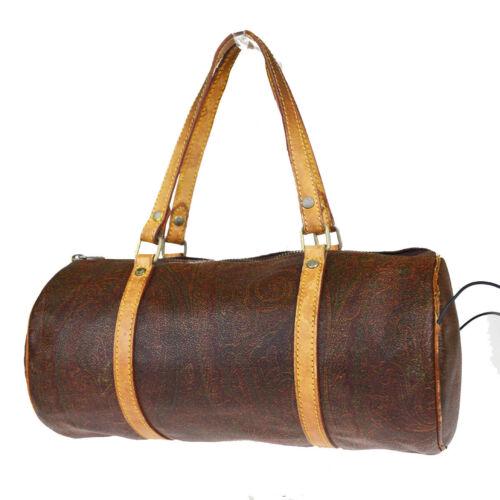 Authentic Etro Paisley PVC Leather Handbag Bordeaux: Brand: Etro Closure: Zipper Color: Bordeaux Country/Region of Manufacture: Italy Department: Women Personalize: No Style: Handbag Year Manufactured: Pre-1920 Material: PVC Leather UPC: N/A All Bidhaus