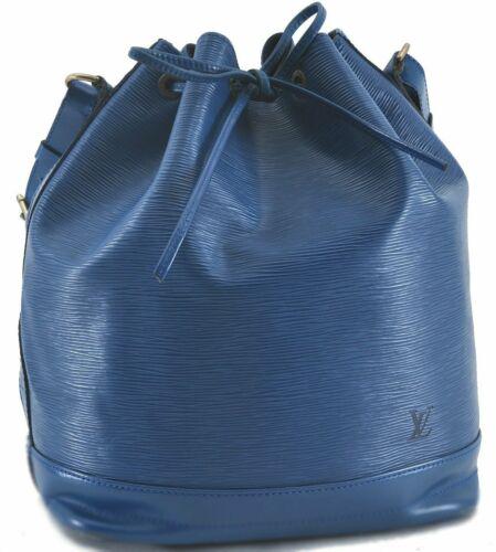 Authentic Louis Vuitton Epi Noe Blue Shoulder Bag LV: Brand: Louis Vuitton Strap Drop: 9.4-10.6inches(24-27cm) Country/Region of Manufacture: France Style: Shoulder Bag Serial Number: AR0914 Material: Epi Leather Bag Length: 10inches(26cm) Color: Blue Ba