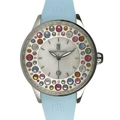 Authentic CAPRI WATCH Ladies 5273LBL Millefiori: : CAPRI WATCH : Ladies watch : Millefiori Swarovski Quartz Unused : 5273LBL : Dial: White x Multicolor Case: Silver Breath: Light Blue : Case: SS breath: Rubber : Case: 38mm Arm circumference maximum: