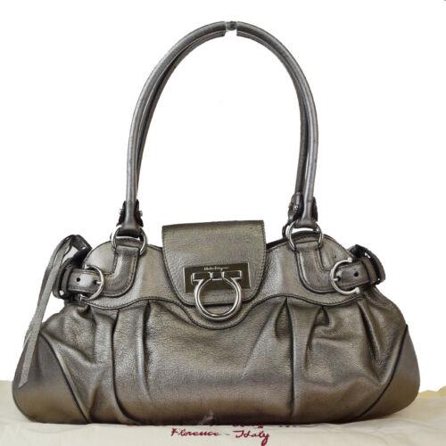 Authentic SALVATORE FERRAGAMO Gancini Shoulder Bag: Condition: \nPre-owned: An item that has been used or worn previously. See the sellerâ€™s listing for full details and description of any imperfections.\nSee all condition definitions- opens in a
