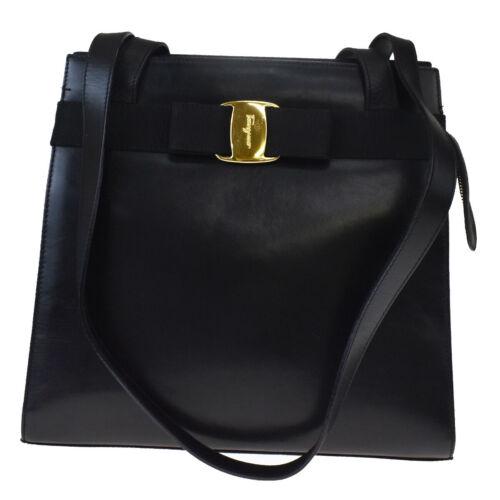 Authentic Salvatore Ferragamo Logo Vara Shoulder Bag: Condition: \nPre-owned: An item that has been used or worn previously. See the sellerâ€™s listing for full details and description of any imperfections.\nSee all condition definitions- opens in a