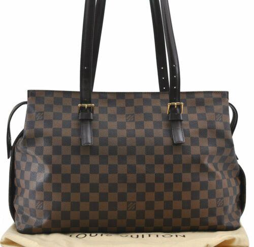 Authentic Louis Vuitton Damier Chelsea Shoulder Bag: Brand: Louis Vuitton Bag Height: 11inches (28cm) Material: Damier Canvas Bag Depth: 5.9inches (15cm) Style: Shoulder Bag MPN: Does not apply Color: Brown Serial Number: TH1004 Department: Women Bag Le