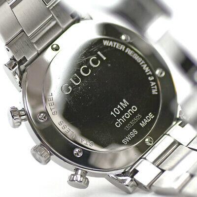Authentic GUCCI G Chrono 101M Quartz YA101339 Men's: Product name Gucci G Chrono Model: YA101339 Material Stainless steel / sapphire glass Movement quartz Waterproof performance Waterproof for everyday life Dial color Silver specification Chronograph da