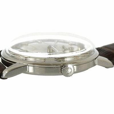 Authentic Omega Geneve Vintage OH finished Self-winding: Brand: Omega Genre Men's watch Size Case: 34mm Maximum arm circumference: 19 cm Weight: 37g Material Case: SS Bracelet: leather Color Dial: silver Case: Silver Bracelet: Brown No Accessories Case Ther