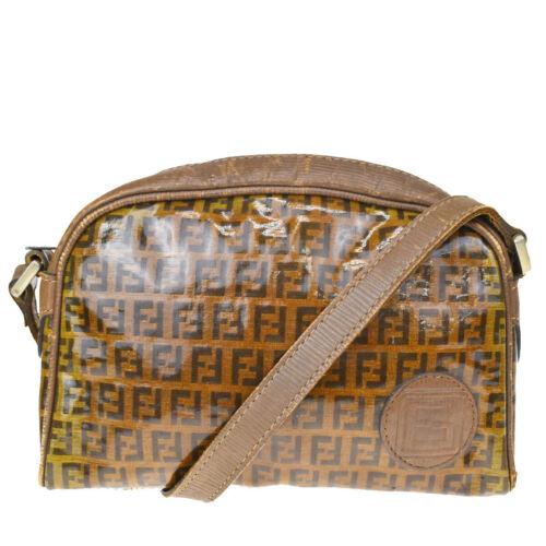 Authentic Fendi Zucca PVC Leather Shoulder Bag Brown: Brand: Fendi Closure: Zipper Material: PVC Leather Country/Region of Manufacture: Italy Style: Shoulder bag Personalized: No Color: Brown Year Manufactured: Pre-1920 Department: Women UPC: N/A All Bid