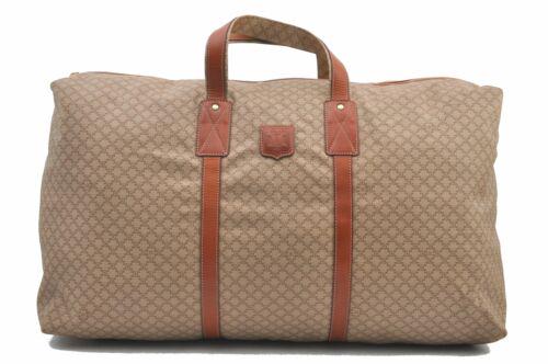 Authentic CELINE Macadam Pattern Travel Bag PVC Leather: Brand: CELINE Bag Height: 13inches (33cm) Material: PVC/Leather Bag Depth: 10.6inches (27cm) Style: Travel Bag MPN: Does not apply Color: Beige Serial Number: M08 Department: Women Bag Length: 23.6inc