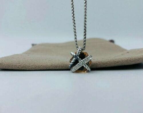 David Yurman Cable Wrap Morganite & Diamonds Necklace: Condition: \nPre-owned: An item that has been used or worn previously. See the sellerâ€™s listing for full details and description of any imperfections.\nSee all condition definitions- opens in a