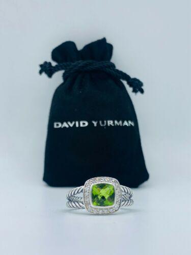 DAVID YURMAN PETITE ALBION 7MM PERIDOT DIAMOND STERLING: Condition: \nNew without tags: A brand-new unused and unworn item (including handmade items) that is not in original packaging or may be missing original packaging materials (such as the original box 