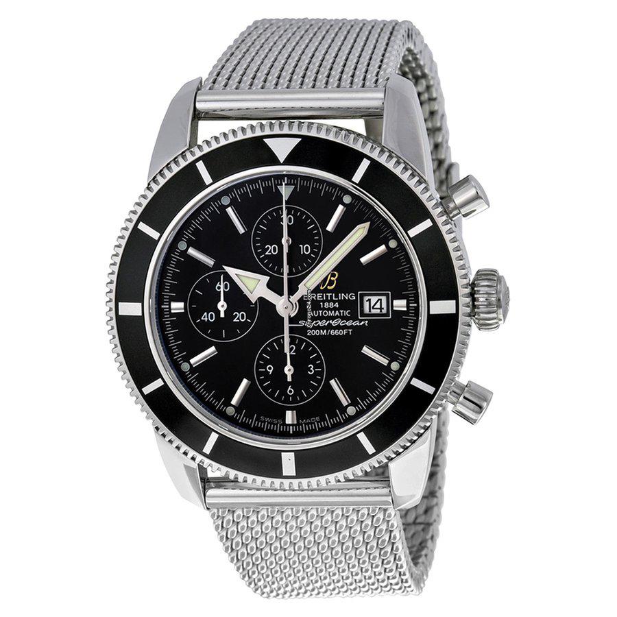 Authentic Breitling Superocean Heritage Chronograph: Basic Info Brand: Breitling Model: Superocean Heritage Chronograph Reference number: A13320 Movement: Automatic Case material: Steel Bracelet material: Steel Year of production 2016 Condition New (Bra