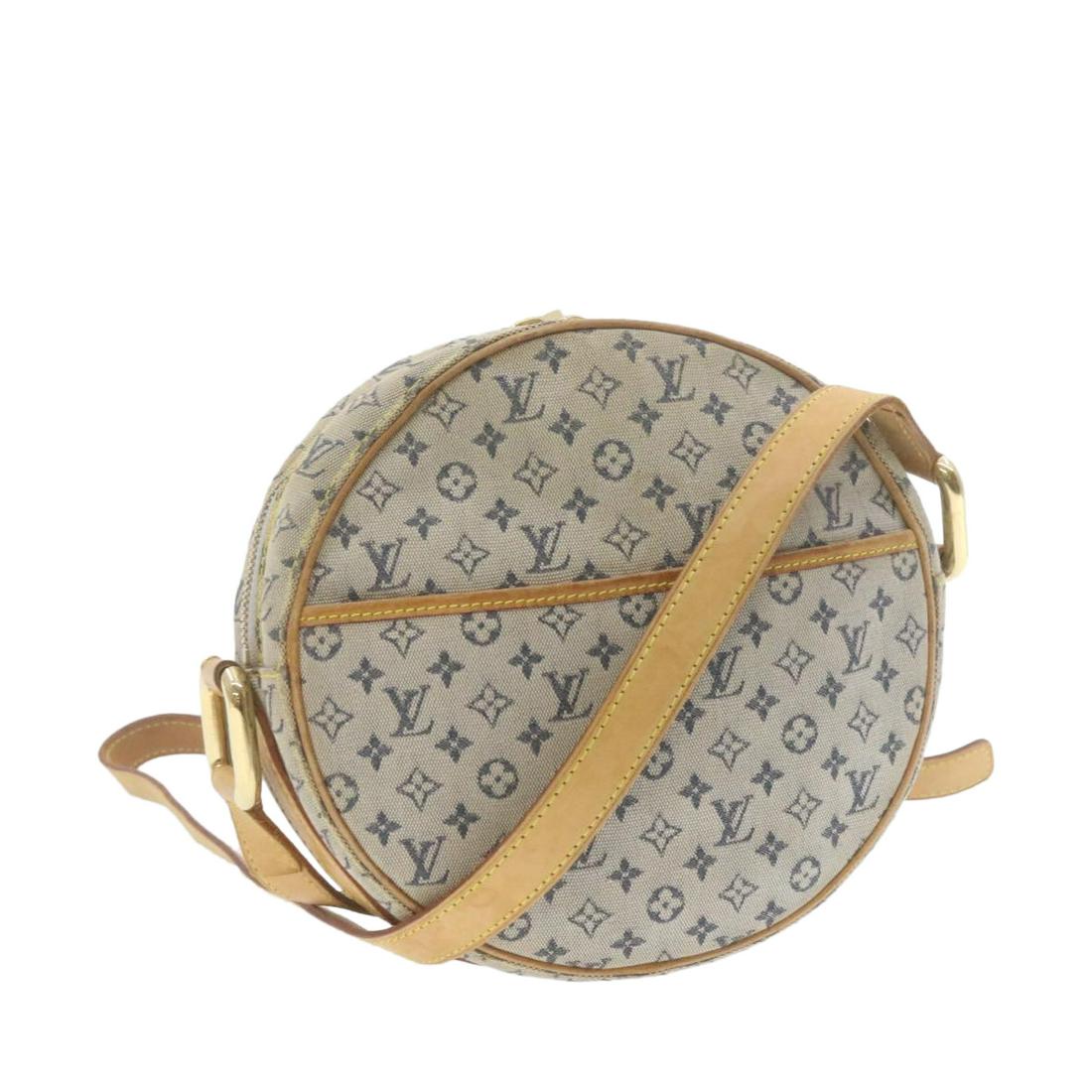 Authentic LOUIS VUITTON Monogram Mini Jeanne GM: Brand: LOUIS VUITTON Style: Shoulder Bag Material: MonogramMini Canvas Color: MonogramMIni Made In: France Size (Inches): W7.87 x H7.87 x D2.3" / Shoulder Drop 18.50-20.87"(Approx) Exterior Condition: