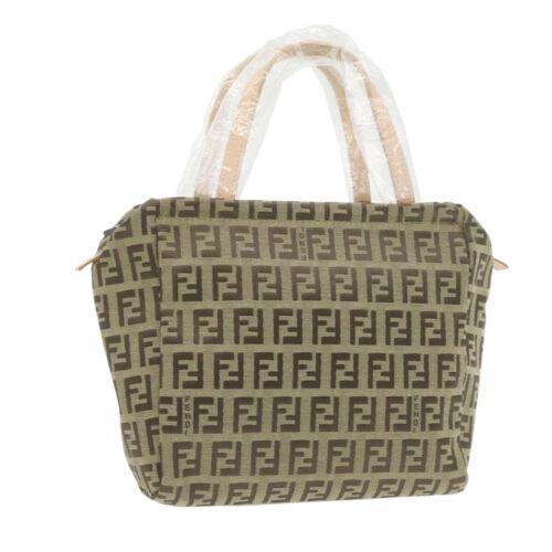 Authentic FENDI Zucchino Canvas Hand Bag Beige: Brand: FENDI Size: W17 x H15 x D8cm(Approx) Color: Beige Country/Region of Manufacture: Italy Material: Canvas Type: unknown Style: Hand Bag Department: Woman UPC: Does not apply EAN: Does not apply A