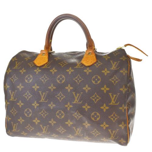 Authentic LOUIS VUITTON Speedy 30 Travel Hand Bag: Brand: Louis Vuitton Bag Width: 11.8 Material: Monogram Leather Bag Height: 8.3 Style: Hand Bag Bag Depth: 6.7 Color: Brown Lining Material: Canvas Department: Women Model: LOUIS VUITTON Speedy 30 Pro