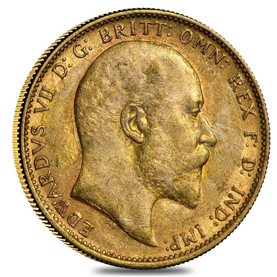 1902-1910-M Australia Gold Sovereign Edward VII Avg: You are bidding on the total lot which includes 1 of the following item: 1902-1910-M Australia Gold Sovereign Edward VII Avg Circ The British sovereign coins are held in high esteem even today and the