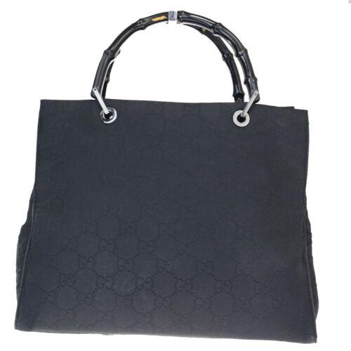 Authentic Gucci Bamboo GGBing Nylon Bamboo Handbag: Brand: Gucci Occasion: Business Material: Nylon Bamboo Country/Region of Manufacture: Italy Style: Handbag Personalize: No Color: Black Year Manufactured: 2020-2029 Department: Women UPC: N/A All Bidh