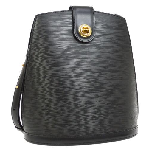 Authentic LOUIS VUITTON CLUNY SHOULDER BAG BLACK EPI: Size: Medium Color: Black Country/Region of Manufacture: France Closure: Turnlock Department: Women Brand: Louis Vuitton Style: Shoulder Bag Bag Depth: 6.7 Bag Height: 11.4 Bag Width: 10.2 Material: E