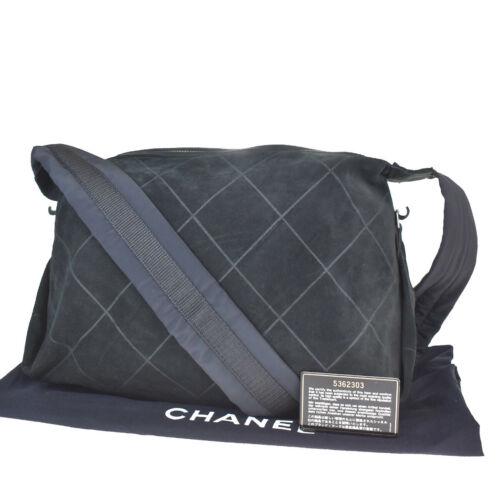 Authentic CHANEL CC Logo Hobo Shoulder Bag Suede Skin: Brand: CHANEL Size: Medium Material: Suede skin Leather Bag Width: 17.3 Style: Shoulder Bag Bag Height: 10.2 Color: Black Bag Depth: 7.1 Department: Women Strap Drop: 7.1 All Bidhaus items come with a