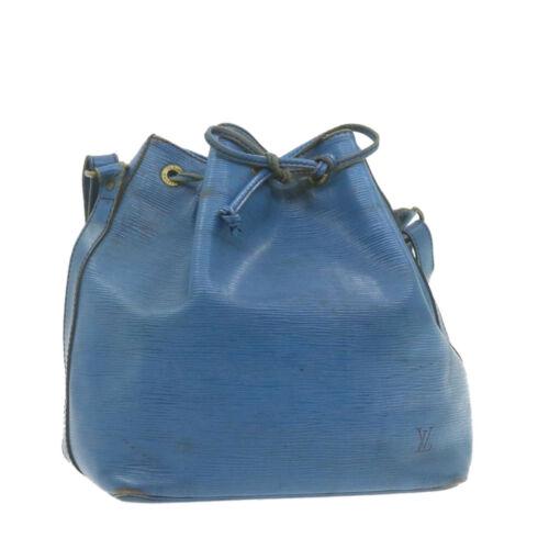 Authentic LOUIS VUITTON Epi Petit Noe Shoulder Bag Blue: Brand: LOUIS VUITTON Size: W25 x H27 x D19cm / Shoulder Strap Drop 27-30cm(Approx) Color: Blue Country/Region of Manufacture: France Material: Epi Leather Type: unknown Style: Shoulder Bag Department: