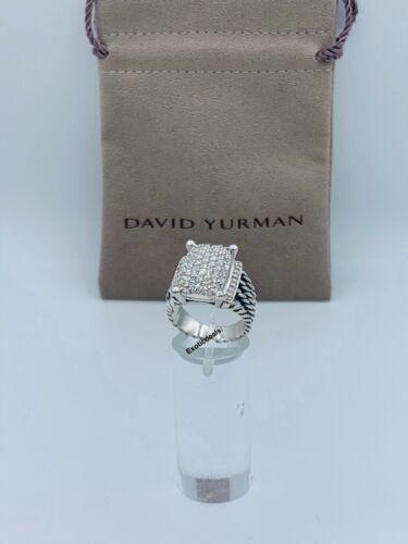 David Yurman Sterling Silver 925 16x12mm Wheaton Pave: This item qualifies for FREE DOMESTIC SHIPPING to customers in the USA Style: Cocktail Setting: Pave Main Stone: Diamond Metal: Sterling Silver Lot: No Brand: David Yurman Metal Purity: 925 parts per 