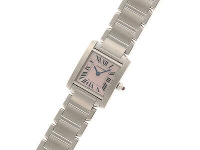 Authentic Cartier Tank Francaise SM W51008Q3 Pink Shell: This item qualifies for FREE DOMESTIC SHIPPING to customers in the USA Cartier Tank Francaise SM W51008Q3 Pink Shell Quartz SS Ladies Watch Maker Cartier Shape / Drive system / Fine 1 Square / Quartz 