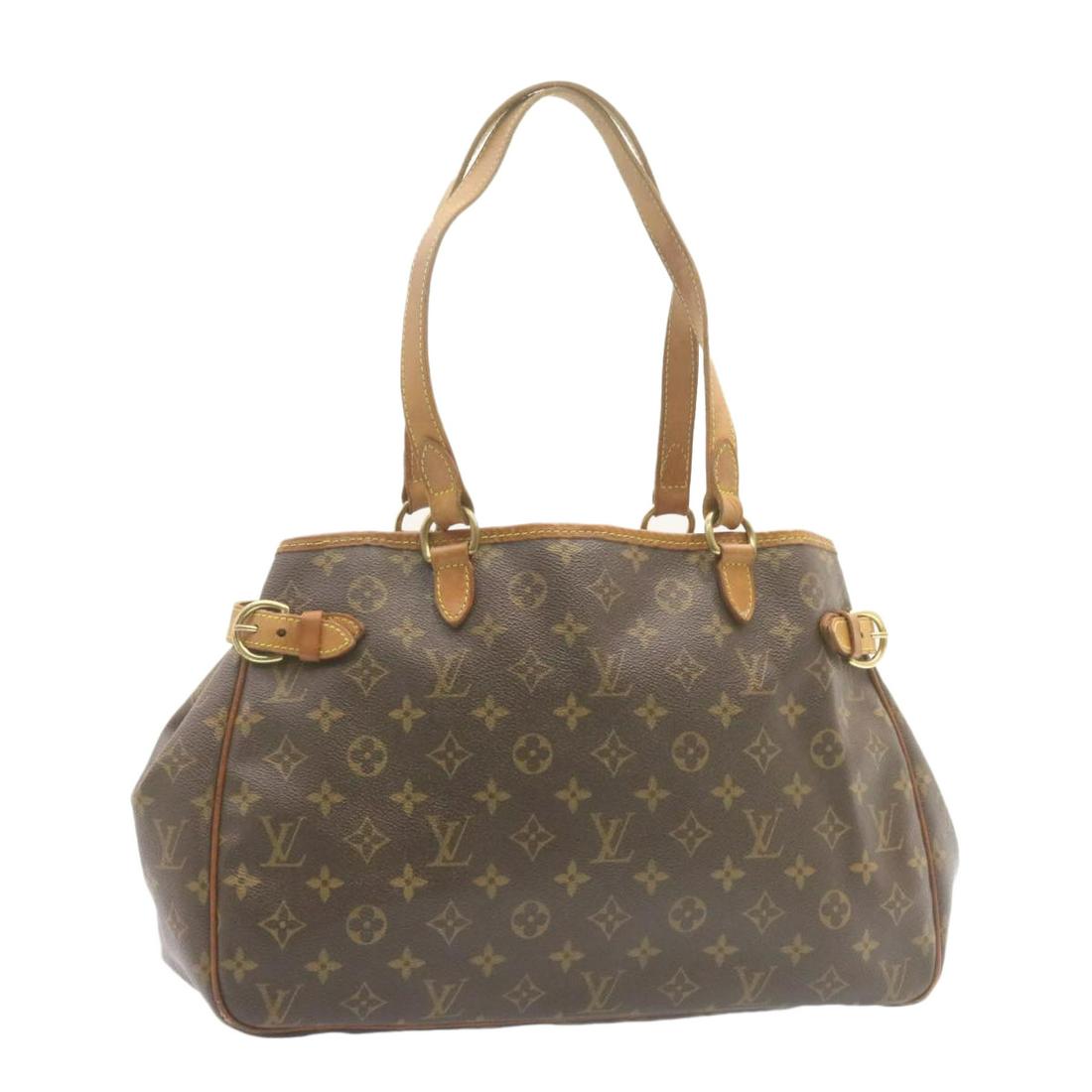 Authentic LOUIS VUITTON Monogram Batignolles Horizontal: This item qualifies for FREE DOMESTIC SHIPPING to customers in the USA Brand: LOUIS VUITTON Style: Tote Bag Material: Monogram Canvas Color: Monogram Made In: Spain Size (Inches): W15.4 x H9.1 x D5.5"