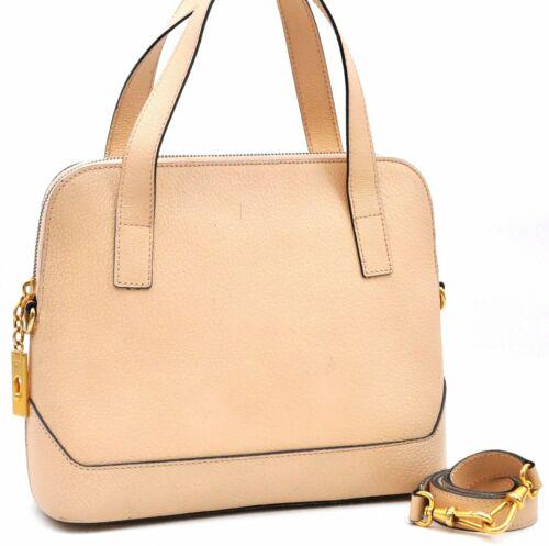 Authentic CELINE Shoulder Hand Bag 2Way Leather Beige: This item qualifies for FREE DOMESTIC SHIPPING to customers in the USA Brand: CELINE Bag Height: 8.5inches (21.5cm) Material: Leather Bag Depth: 3.5inches (9cm) Style: Hand Bag MPN: Does not apply Col