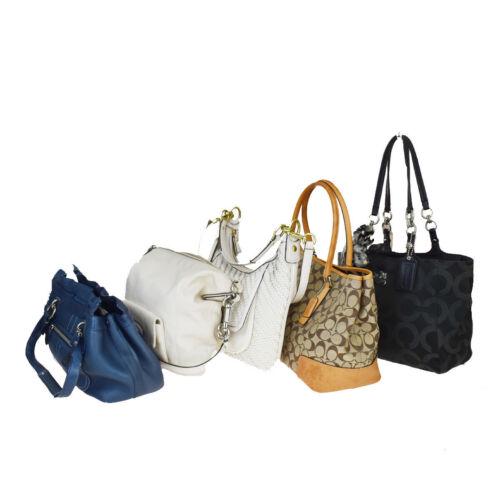 Authentic Coach Signature 5 Piece Set Leather Canvas: This item qualifies for FREE DOMESTIC SHIPPING to customers in the USA Brand: Coach Occasion: Business Material: Leather Canvas Country/Region of Manufacture: China Style: Shoulder bag Personalize: No