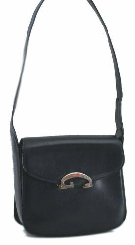 Authentic GUCCI Shoulder Cross Body Bag Leather Navy: This item qualifies for FREE DOMESTIC SHIPPING to customers in the USA Brand: GUCCI Style: Shoulder Bag Country/Region of Manufacture: Italy Type: Shoulder Bag Bag Length: 9.1inches (23cm) Department: