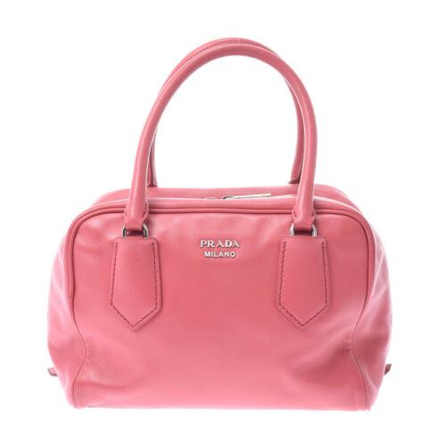 Authentic PRADA 2WAY mini Boston bag pink Hand Bag: This item qualifies for FREE DOMESTIC SHIPPING to customers in the USA Brand: PRADA Bag Depth: 13cm Style: Hand Bag Bag Length: 22cm Material: Calfskin Department: Ladies Color: Pink Type: Handbag Siz