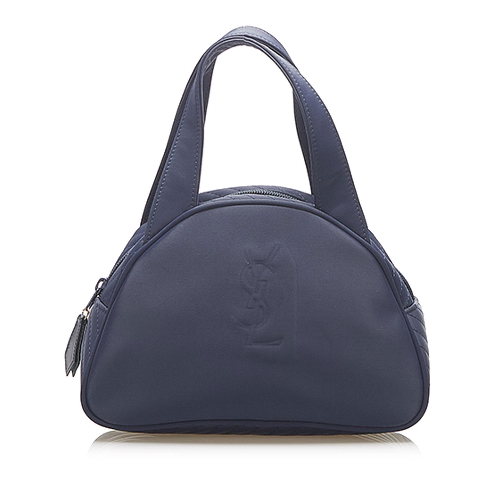 Authentic YSL Nylon Handbag: This item qualifies for FREE DOMESTIC SHIPPING to customers in the USA This handbag features a nylon body flat handles a top zip closure and an interior slip pocket. Brand: YSL Model: Nylon Handbag Or