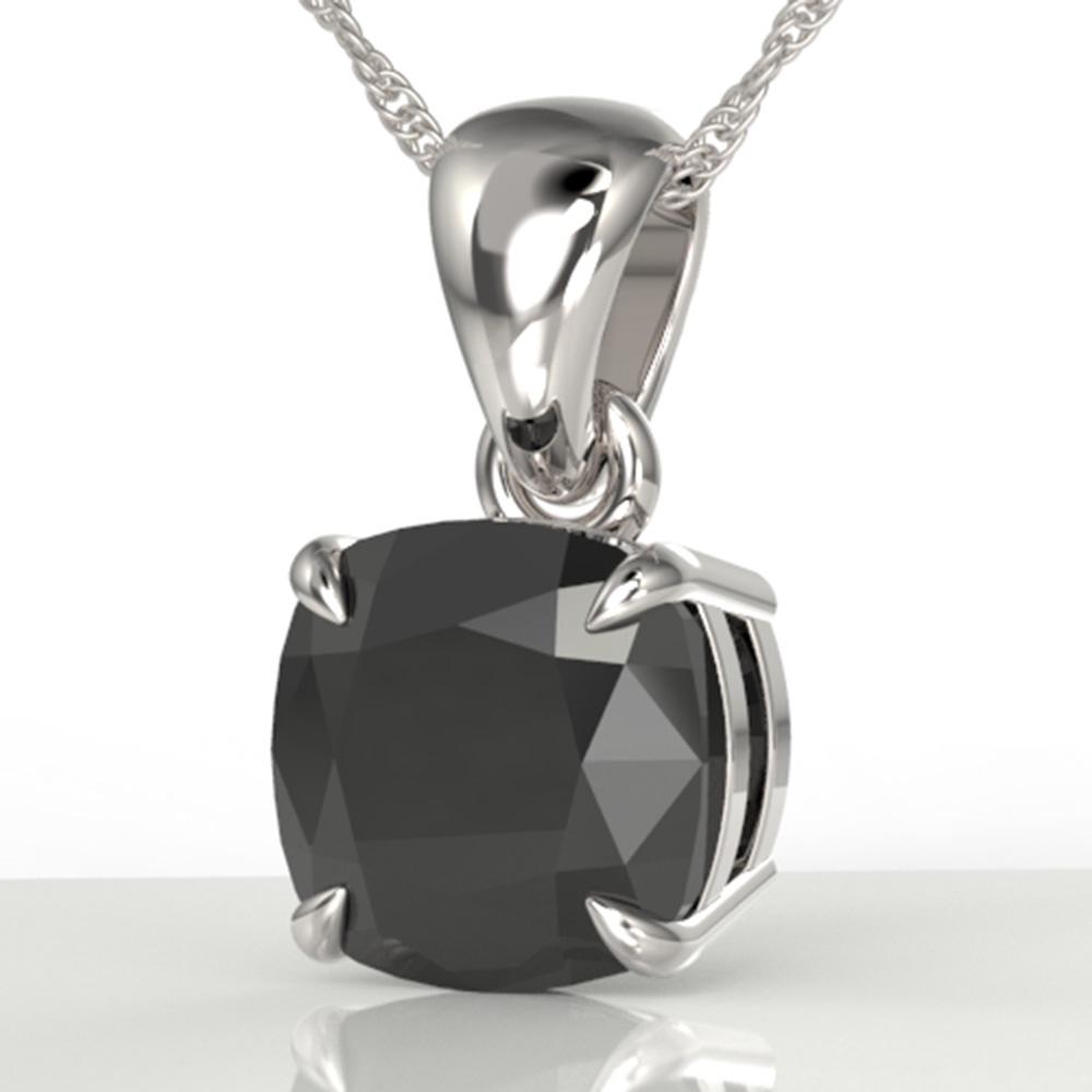 3 ctw Cushion Cut Black Diamond Designer Necklace 18k: This item qualifies for FREE DOMESTIC SHIPPING to customers in the USA 3 ctw Cushion Cut Black Diamond Designer Necklace 18k White Gold Designer Brand Luxury Jewelrymade in the USA Suggested Retail Pr
