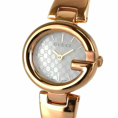 Authentic Gucci YA134513 Stainless Steel Water: This item qualifies for FREE DOMESTIC SHIPPING to customers in the USA Brand: Gucci Genre Ladies watch Model: Ref.YA134513 Size Case diameter: 26 mm Maximum arm circumference: 17 cm Material Case: SS