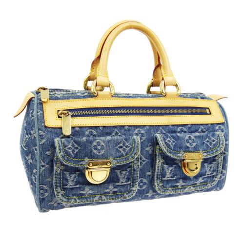 Authentic LOUIS VUITTON NEO SPEEDY HAND BAG MONOGRAM: This item qualifies for FREE DOMESTIC SHIPPING to customers in the USA Size: Medium Features: Inner Pockets Outer Pockets Accents: Logo Color: Indigo Model: LOUIS VUITTON NEO SPEEDY MPN: M95019 Countr