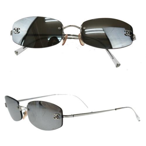 Authentic CHANEL CC Mirror Lenz Sunglasses Eye Wear: This item qualifies for FREE DOMESTIC SHIPPING to customers in the USA Condition: Pre-owned: An item that has been used or worn previously. See the sellerâ€™s listing for full details and descrip