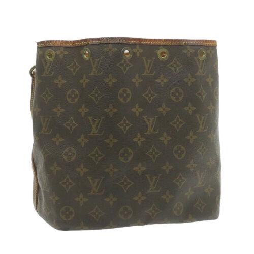 Authentic LOUIS VUITTON Monogram Petit Noe Shoulder Bag: This item qualifies for FREE DOMESTIC SHIPPING to customers in the USA Brand: LOUIS VUITTON Size: W25 x H25 x D19cm / Shoulder Strap Length 52-66cm(Approx) Color: Monogram Country/Region of Manufactur