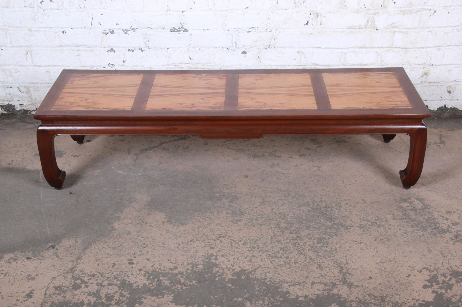 Michael Taylor for Baker Chinoiserie Rosewood and: Please see Disclaimer for shipping cost estimates. A gorgeous mid-century modern Hollywood Regency Chinoiserie coffee or cocktail table Designed by Michael Taylor for the Far East Collection for Baker