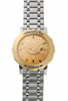 Authentic Corum Admiral's Cup 15th Anniversary Quartz: This item qualifies for FREE DOMESTIC SHIPPING to customers in the USA Corum Admiral's Cup 15th Anniversary Quartz V585 Gold SS Men's Watch 99.431.21 V585 SS / YG Gold dial Case diameter: 37mm Thickne