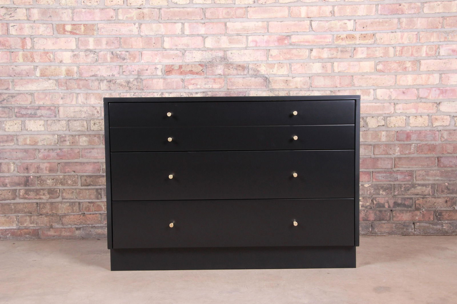 Paul McCobb Planner Group Black Lacquered Chest of: Please see Disclaimer for shipping cost estimates. An exceptional mid-century modern three-drawer dresser chest By Paul McCobb for Winchendon Furniture "Planner Group" USA 1950s Black lacquered solid