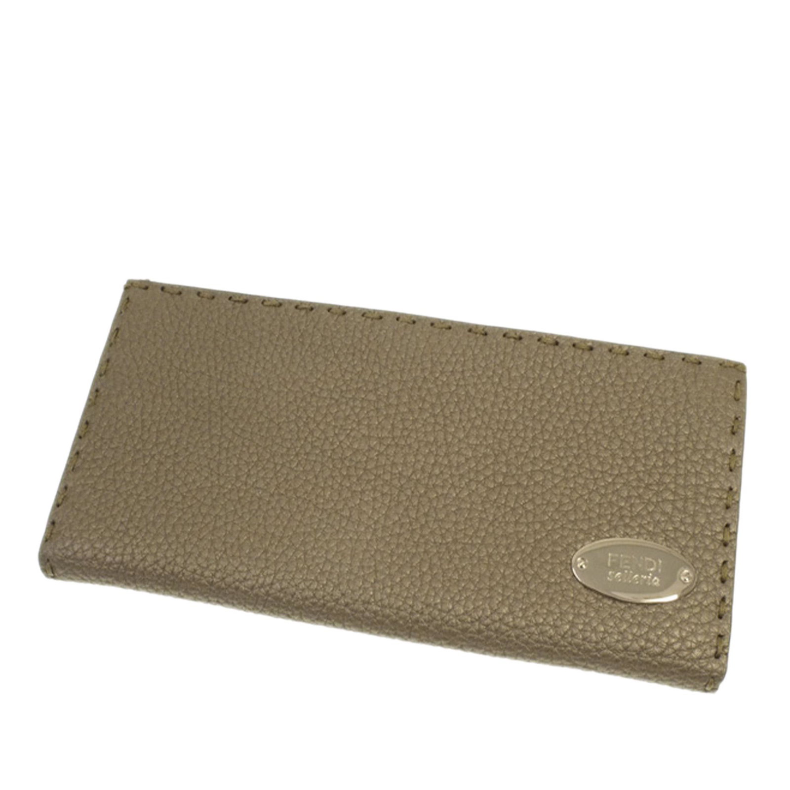 Authentic Fendi Selleria Leather Long Wallet: This item qualifies for FREE DOMESTIC SHIPPING to customers in the USA This wallet features a leather body a front flap with snap button closure and an interior slip pockets. Brand: Fendi Model: Selle