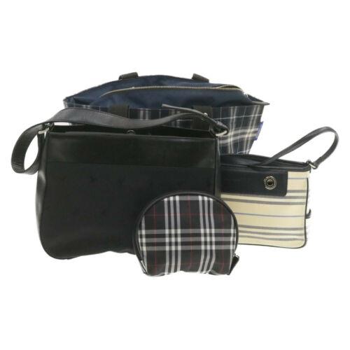 Authentic BURBERRYS Blue Label Nova Check Hand Shoulder: This item qualifies for FREE DOMESTIC SHIPPING to customers in the USA Department: Women Color: Black / White Style: Hand Bag Brand: BURBERRY Material: Nylon UPC: Does not apply The BIDHAUS Guarantee: