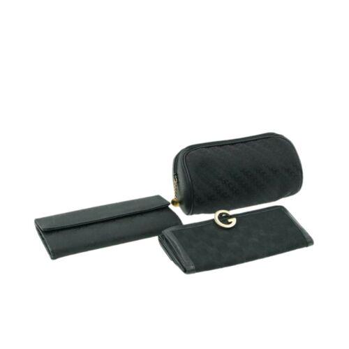 Authentic GUCCI Guccissima GG Canvas Wallet Pouch Black: This item qualifies for FREE DOMESTIC SHIPPING to customers in the USA Brand: GUCCI UPC: Does not apply EAN: Does not apply The BIDHAUS Guarantee: Photos descriptions and estimates were prepared with 