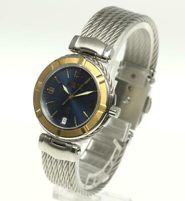 Authentic Philippe Charriol Celtic Quartz Stainless: This item qualifies for FREE DOMESTIC SHIPPING to customers in the USA Product details Gender Men Material SS x SS Dial color navy Machine type quartz Serial No 55.97. Function / feature date No acces