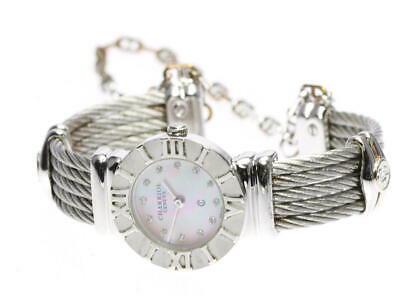 Authentic Philippe Charriol Saint-Tropez 028S Silver: This item qualifies for FREE DOMESTIC SHIPPING to customers in the USA Product details Gender Ladies Material Silver 925 x Stainless Dial color pink shell Machine type quartz Ref.No 028S No accessorie