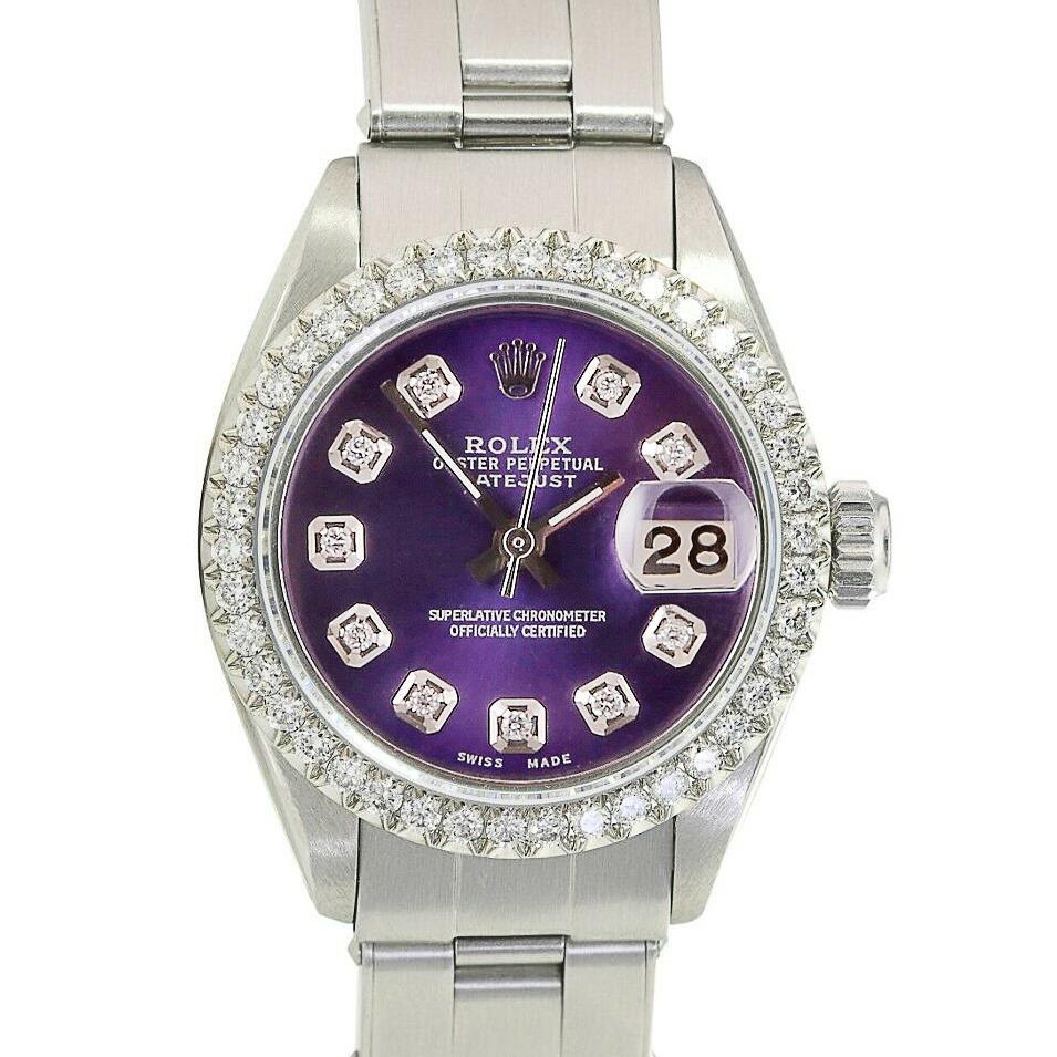 Authentic Rolex Datejust 26mm Oyster Band: This item qualifies for FREE DOMESTIC SHIPPING to customers in the USA Details Brand: Rolex Condition: Pre-owned Excellent Model: Datejust Specifications Case Diameter: 26mm Case Material: Stai