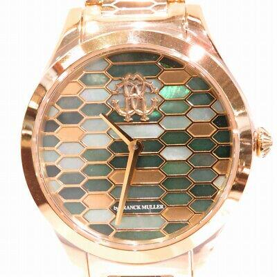 Authentic Franck Muller Roberto Cavalli RV1L041M0071: This item qualifies for FREE DOMESTIC SHIPPING to customers in the USA Franck Muller Roberto Cavalli RV1L041M0071 Gold Stainless Men's Watch Case width: Approximately 3.8 cm Arm circumference: about 1