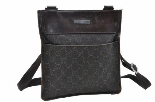 Authentic Authentic GUCCI Shoulder Bag GG Canvas: This item qualifies for FREE DOMESTIC SHIPPING to customers in the USA Brand: GUCCI Bag Height: 9.8inches (25cm) Material: Canvas Bag Depth: 0.2inches (0.5cm) Style: Shoulder Bag MPN: Does not apply C