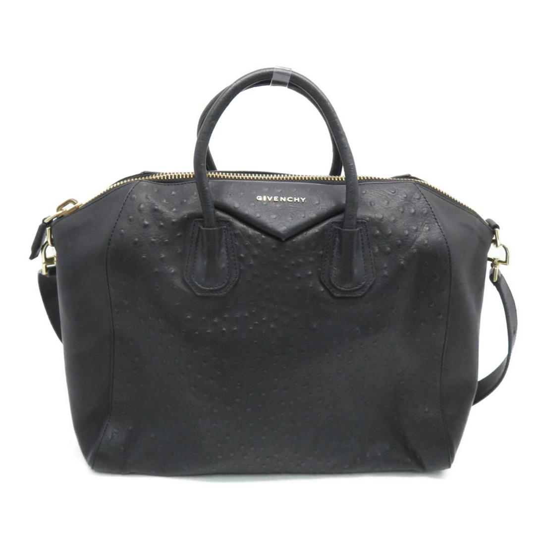 Authentic GIVENCHY 2 Way Shoulder Bag Black Calf: This item qualifies for FREE DOMESTIC SHIPPING to customers in the USA GIVENCHY 2 Way Shoulder Bag Black Calf Dimensions: W37.5Ã—H35.5Ã—D13.5cm/Handle 36cm/Shoulder Strap 98cm The BIDHAUS Guaran
